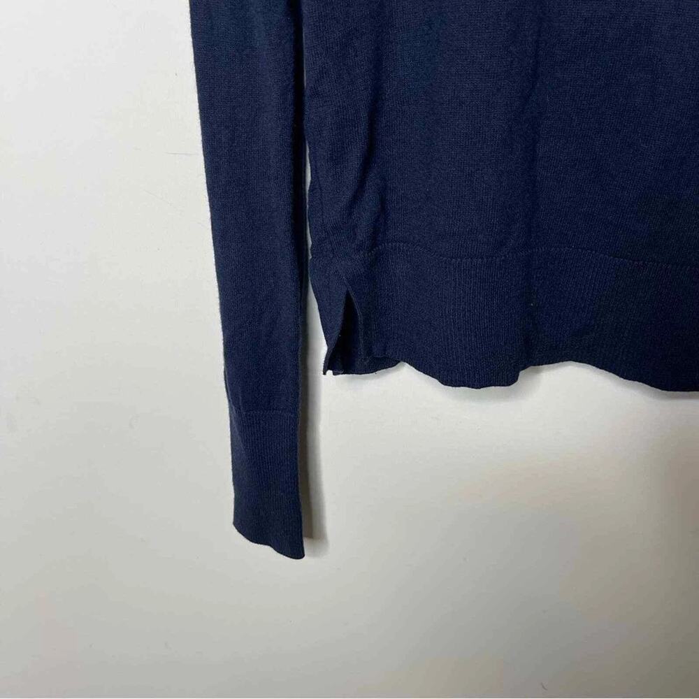 Alex Mill Cropped Pocket Sweater In Cotton Wool Blend Navy - SM - Picture 4 of 4
